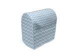 Abakuhaus Copertura Angolare Per Frullatore, Sealife Aqua-Zickzack, Custodia Per Utensili Da Cucina Con Tasche, 36 X 39 X 24 Cm, Azzurro Pallido