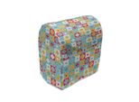 Abakuhaus Copertura Per Frullatore Quatrefoil, Clover Vivid Ki, Custodia Per Elettrodomestici Da Cucina Con Tasche, 36 X 39 X 24 Cm, Rosso Turchese Giallo