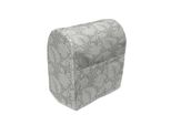 Abakuhaus Copertura Per Frullatore Da Tavolo Grigio, Motivi Floreali Paisley, Custodia Per Elettrodomestici Da Cucina Con Tasche, 36 X 39 X 24 Cm, Grigio
