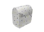 Abakuhaus Copertura Moderna Per Frullatore, Pois Geometrici, Custodia Per Elettrodomestici Da Cucina Con Tasche, 36 X 39 X 24 Cm, Grigio, Bianco, Giallo