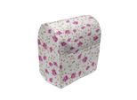 Abakuhaus Copertura Per Frullatore A Immersione, Decorazioni Girly Curly, Custodia Per Utensili Da Cucina Con Tasche, 36 X 39 X 24 Cm, Rosa E Verde Reseda