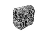 Abakuhaus Copertura Per Frullatore A Immersione Con Stampa Zebrata, Linee Zebrate Selvagge, Custodia Per Utensili Da Cucina Con Tasche, 36 X 39 X 24 Cm, Bianco E Nero