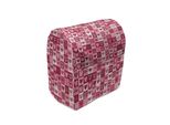 Abakuhaus Copertura Per Frullatore Da Tavolo, Vintage Geometric, Custodia Per Elettrodomestici Da Cucina Con Tasche, 36 X 39 X 24 Cm, Rosa Secca-Bianco