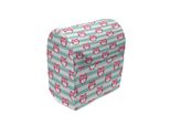 Abakuhaus Copri Frullatore A Immersione Gufo, Occhi Fioriti Atmosfera Positiva, Accessorio Da Cucina Custodia Con Tasche, 36 X 39 X 24 Cm, Turchese Rosa