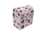 Abakuhaus Copertura Per Frullatore A Immersione Con Coccinelle, Libellule E Cuori, Custodia Con Tasche Per Utensili Da Cucina, 36 X 39 X 24 Cm, Rosso-Bianco