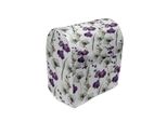 Abakuhaus Copertura Per Frullatore A Immersione Con Motivi Floreali Acquerellati, Wild Orchid Bloom, Custodia Per Utensili Da Cucina Con Tasche, 36 X 39 X 24 Cm, Viola E Bianco