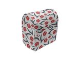 Abakuhaus Copertura Per Frullatore A Immersione Tulip, Tulipani Di Ispirazione Vintage, Custodia Per Elettrodomestici Da Cucina Con Tasche, 36 X 39 X 24 Cm, Rosso Verde