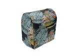 Abakuhaus Copertura Per Frullatore A Immersione Paisley, Motivi Orientali, Custodia Per Elettrodomestici Da Cucina Con Tasche, 36 X 39 X 24 Cm, Blu E Arancione