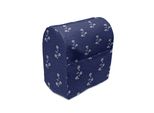 Abakuhaus Copertura Per Frullatore Da Tavolo Blu Navy, Motivo Floreale E Pois, Custodia Per Elettrodomestici Da Cucina Con Tasche, 36 X 39 X 24 Cm, Blu Navy E Bianco