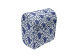 Abakuhaus Copertura Per Frullatore A Immersione Paisley, Fiori, Foglie Di Edera E Pois, Custodia Per Elettrodomestici Da Cucina Con Tasche, 36 X 39 X 24 Cm, Blu E Bianco