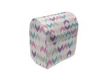 Abakuhaus Copertura Geometrica Per Frullatore, Eastern Chevron Boho, Custodia Per Elettrodomestici Da Cucina Con Tasche, 36 X 39 X 24 Cm, Viola-Rosa Verde Acqua