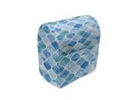 Abakuhaus Copri Frullatore Marocchino, Motivo A Mosaico, Custodia Per Utensili Da Cucina Con Tasche, 36 X 39 X 24 Cm, Azzurro