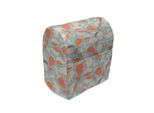 Abakuhaus Copertura Per Frullatore A Immersione, Animali Marini Balene, Custodia Per Utensili Da Cucina Con Tasche, 36 X 39 X 24 Cm, Salmone Cocco Turchese