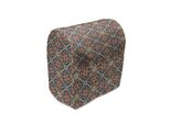 Abakuhaus Copertura Per Frullatore Orientale, Flora Themed Squares, Custodia Per Elettrodomestici Da Cucina Con Tasche, 36 X 39 X 24 Cm, Blu Scuro Bordeaux