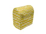 Abakuhaus Copertura Per Frullatore Giallo E Bianco, Cerchi Doodle, Custodia Per Elettrodomestici Da Cucina Con Tasche, 36 X 39 X 24 Cm, Terra Giallo E Bianco