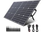 Swarey 100W Caricabatterie A Pannello Solare Caricabatterie A Pannello Solare Caricabatterie A Batteria Banca Di Potenza Con Uscita Dc, QC3.0, USB-C Pd E 5V / 2,4A Usb