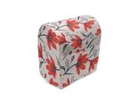 Abakuhaus Copertura Per Frullatore Da Tavolo, Fiori Tulipano Vintage, Custodia Per Utensili Da Cucina Con Tasche, 36 X 39 X 24 Cm, Pesca, Verde E Rosso