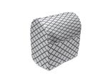 Abakuhaus Copertura Moderna Per Frullatore Da Tavolo, Linee Incrociate A Zig Zag, Custodia Per Elettrodomestici Da Cucina Con Tasche, 36 X 39 X 24 Cm, Grigio Antracite Bianco