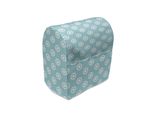 Abakuhaus Copertura Astratta Per Frullatore, Tasto Retrò, Custodia Per Elettrodomestici Da Cucina Con Tasche, 36 X 39 X 24 Cm, Azzurro Pallido E Bianco