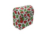 Copertura Per Frullatore Abakuhaus, Foglie Di Fragole Succose, Custodia Per Utensili Da Cucina Con Tasche, 36 X 39 X 24 Cm, Verde Felce Rosso