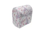 Abakuhaus Copri Frullatore Romantico, Torre Eiffel E Fiori, Custodia Per Elettrodomestici Da Cucina Con Tasche, 36 X 39 X 24 Cm, Azzurro, Rosa E Bianco