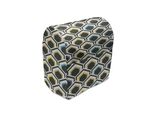 Abakuhaus Copertura Geometrica Per Frullatore, Esagonale Sovrapposta, Custodia Per Utensili Da Cucina Con Tasche, 36 X 39 X 24 Cm, Nero Cielo Blu Giallo