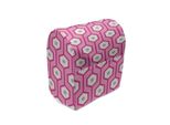 Abakuhaus Copertura Per Frullatore Rosa, Esagoni Verticali A Pois, Custodia Per Elettrodomestici Da Cucina Con Tasche, 36 X 39 X 24 Cm, Rosa Bianco Azzurro
