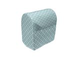 Copertura Per Frullatore Abakuhaus, Motivo Ocean Waves, Custodia Per Elettrodomestici Da Cucina Con Tasche, 36 X 39 X 24 Cm, Azzurro Pallido E Bianco