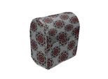Abakuhaus Copertura Per Frullatore Rosso E Nero, Fiore Marocchino Rosa, Custodia Per Utensili Da Cucina Con Tasche, 36 X 39 X 24 Cm, Grigio Pallido