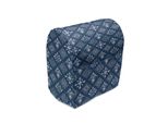 Abakuhaus Copertura Per Frullatore Indigo, Protezione Rettangolare, Custodia Per Utensili Da Cucina Con Tasche, 36 X 39 X 24 Cm, Blu Navy E Bianco
