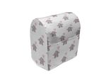 Abakuhaus Copertura Per Frullatore Elephant Nursery, Palloncini A Forma Di Cuore, Custodia Per Utensili Da Cucina Con Tasche, 36 X 39 X 24 Cm, Grigio Rosa Pallido Bianco