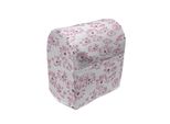 Abakuhaus Copertura Per Frullatore A Immersione, Petali Di Fiori Romantici, Custodia Per Utensili Da Cucina Con Tasche, 36 X 39 X 24 Cm, Rosa Pallido Bianco