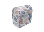 Abakuhaus Copertura Per Frullatore Da Tavolo Ocean, Con Motivo Astratto Di Conchiglie Marine, Custodia Per Elettrodomestici Da Cucina Con Tasche, 36 X 39 X 24 Cm, Blu Navy E Giallo Calendula