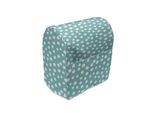 Abakuhaus Copertura Per Frullatore Da Tavolo Turchese, Pois Romantic Art, Custodia Per Elettrodomestici Da Cucina Con Tasche, 36 X 39 X 24 Cm, Bianco E Azzurro Pallido