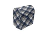Copertura Per Frullatore Da Tavolo Abakuhaus Marine, Motivo Tartan A Quadri, Custodia Per Elettrodomestici Da Cucina Con Tasche, 36 X 39 X 24 Cm, Grigio Scuro, Bianco, Blu Scuro