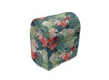 Abakuhaus Copertura Per Frullatore A Immersione, Crepe Ginger Flower Naturale, Custodia Per Utensili Da Cucina Con Tasche, 36 X 39 X 24 Cm, Verde Scuro Verde