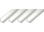Alberts 498436 Profilo Angolare, Alluminio, Naturale, 1000 X 30 X 20 Mm, Set Da 4
