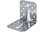 Alberts 848231 Connettore Angolare Per Impieghi Gravosi Con Perlina, Acciaio Inox, 105 X 105 X 90 Mm, Set Da 25
