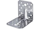 Alberts 848217 Connettore Angolare Per Carichi Pesanti Con Perlina, Acciaio Inox, 70 X 70 X 55 Mm, Set Da 25