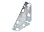 Alberts 849047 Piastra D'angolo, Zincata Sendzimir, 50 X 50 X 70 Mm, Set Da 25