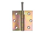 Alberts 851521 Cerniera, Quadrata, Zincata Gialla, 76 X 76 Mm, Set Da 25