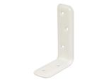 Alberts 849610 Staffa Di Supporto, Goffrata, Plastificata Bianca, 80 X 120 X 40 Mm, Set Da 20