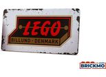 Lego® Vip 5007016 Insegna Di Latta Retrò Degli Anni '50 Retro Tin [Set Esclusivo] Billund Danimarca