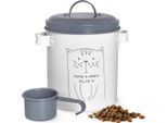 Scatola Per Alimenti Secchi Con Coperchio E Cucchiaio Scatola Per Alimenti Per Animali Domestici Scatola Per Alimenti Per Gatti Gatto