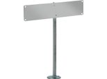 Alberts 690663 Montaggio Targa, Da Avvitare, Zincato A Caldo, Altezza Totale 555 Mm