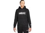 Nike M Nk Df Fc Libero Felpa Con Cappuccio Nero / Bianco / Bianco Xxl