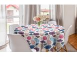 Abakuhaus Tovaglia Rotonda Con Conchiglie Di San Giacomo, Disegnate A Mano, Conchiglie Colorate, Tovaglia Circolare Per Sala Da Pranzo, Decorazione Per Cucina, 150 Cm, Multicolore