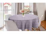 Abakuhaus Tovaglia Geometrica Rotonda, Esagoni, Tovaglia Circolare Per Sala Da Pranzo, Decorazione Cucina, 150 Cm, Rosa Lilla