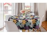 Abakuhaus Tovaglia Rotonda Autunnale, Illustrazione Con Foglie D'acero, Tovaglia Circolare Per Decorare La Sala Da Pranzo E La Cucina, 150 Cm, Multicolore