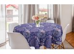 Abakuhaus Tovaglia Rotonda Boho, Dreamcatchers Floreali, Tovaglia Circolare Per Sala Da Pranzo, Decorazione Cucina, 150 Cm, Lavanda Lavanda Scura